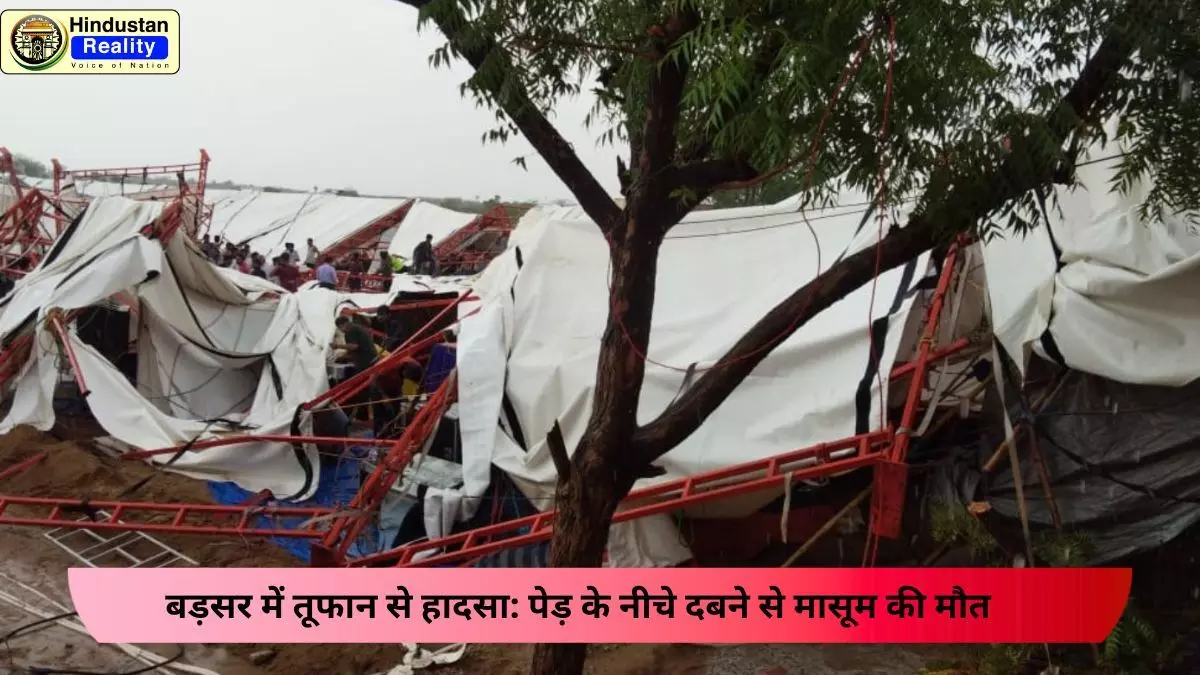 Hamirpur Today News: बड़सर में तूफान से हादसा: पेड़ के नीचे दबने से मासूम की मौत Hamirpur Today News: बड़सर में तूफान से हादसा: पेड़ के नीचे दबने से मासूम की मौत