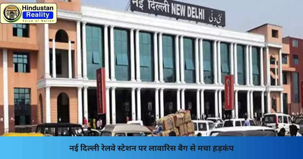 Delhi Breaking News: नई दिल्ली रेलवे स्टेशन पर लावारिस बैग से मचा हड़कंप Delhi Breaking News: नई दिल्ली रेलवे स्टेशन पर लावारिस बैग से मचा हड़कंप