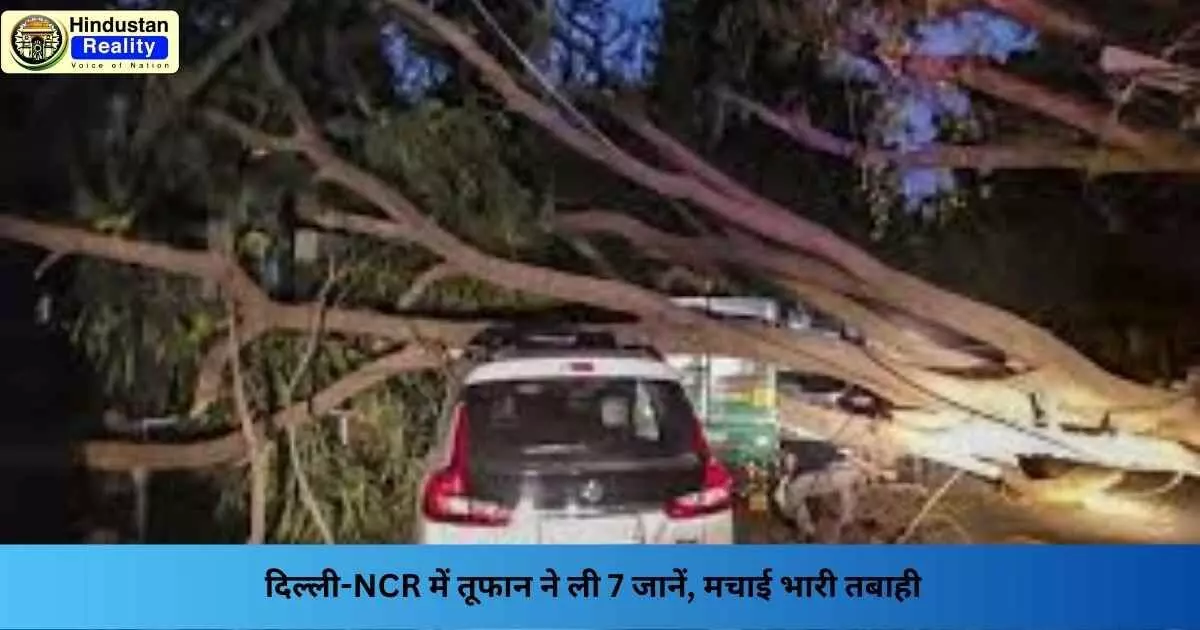 Delhi Weather Update: दिल्ली-NCR में तूफान ने ली 7 जानें, मचाई भारी तबाही Delhi Weather Update: दिल्ली-NCR में तूफान ने ली 7 जानें, मचाई भारी तबाही